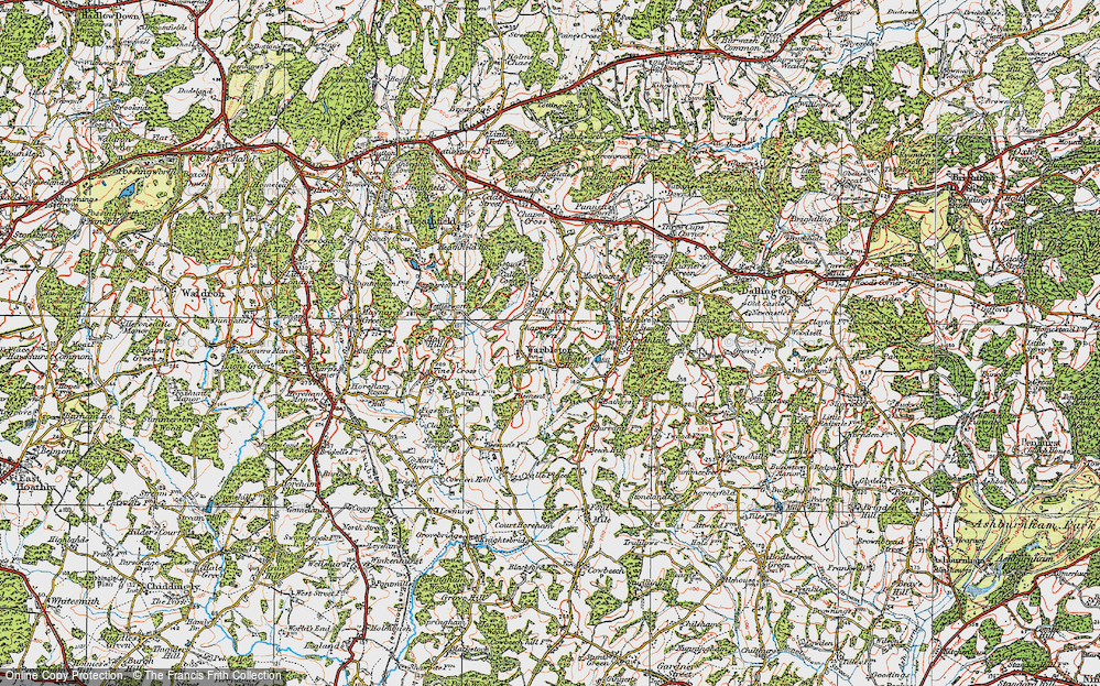 Old Map of Chapman's Town, 1920 in 1920