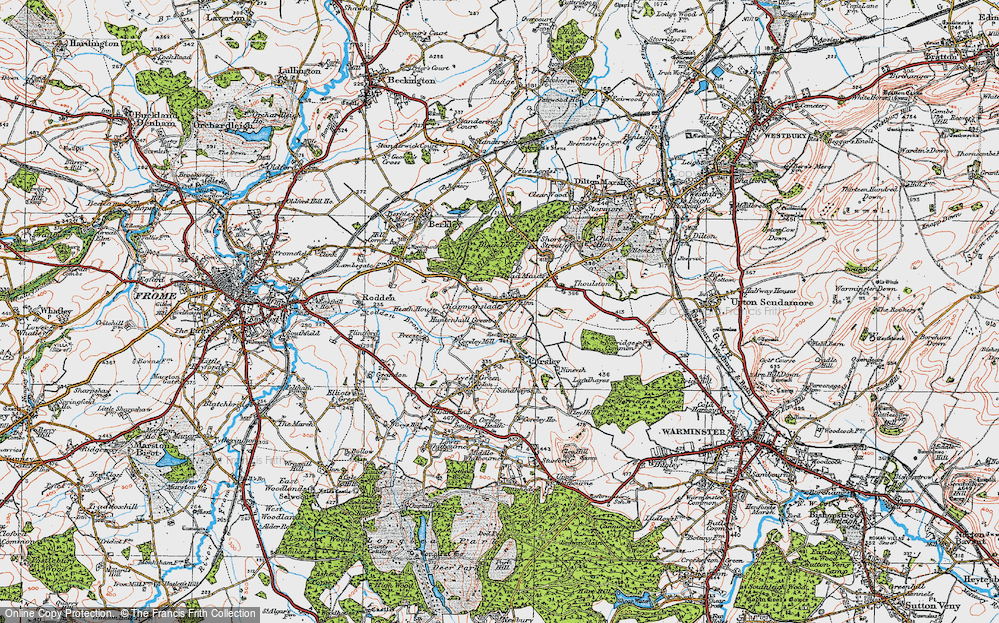 Old Map of Chapmanslade, 1919 in 1919