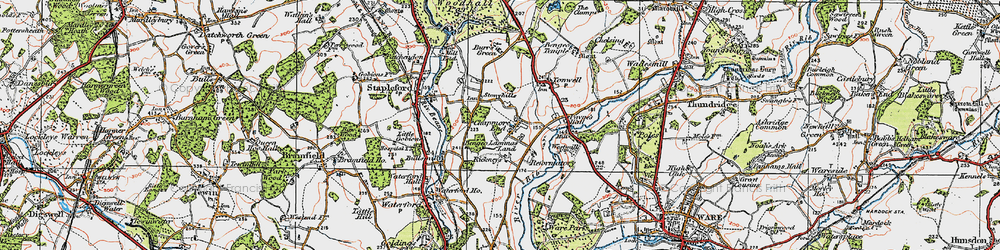 Old map of Chapmore End in 1919