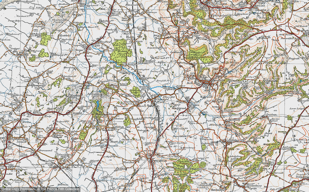 Historic Ordnance Survey Map of Charfield, 1919