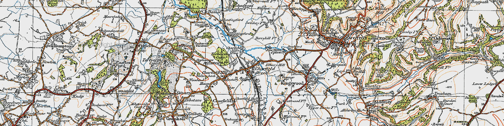 Old map of Charfield Green in 1919