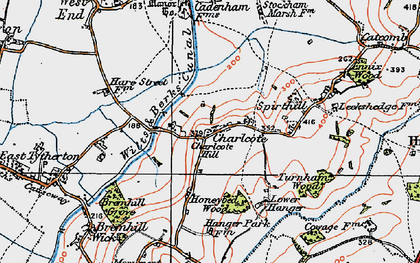 Old map of Charlcutt in 1919