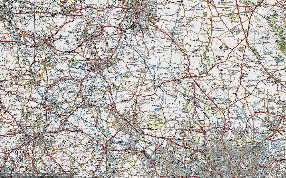 Old Map of Charlemont, 1921 in 1921
