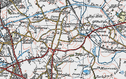 Old map of Charlemont in 1921
