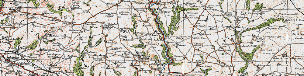 Old map of Charles in 1919