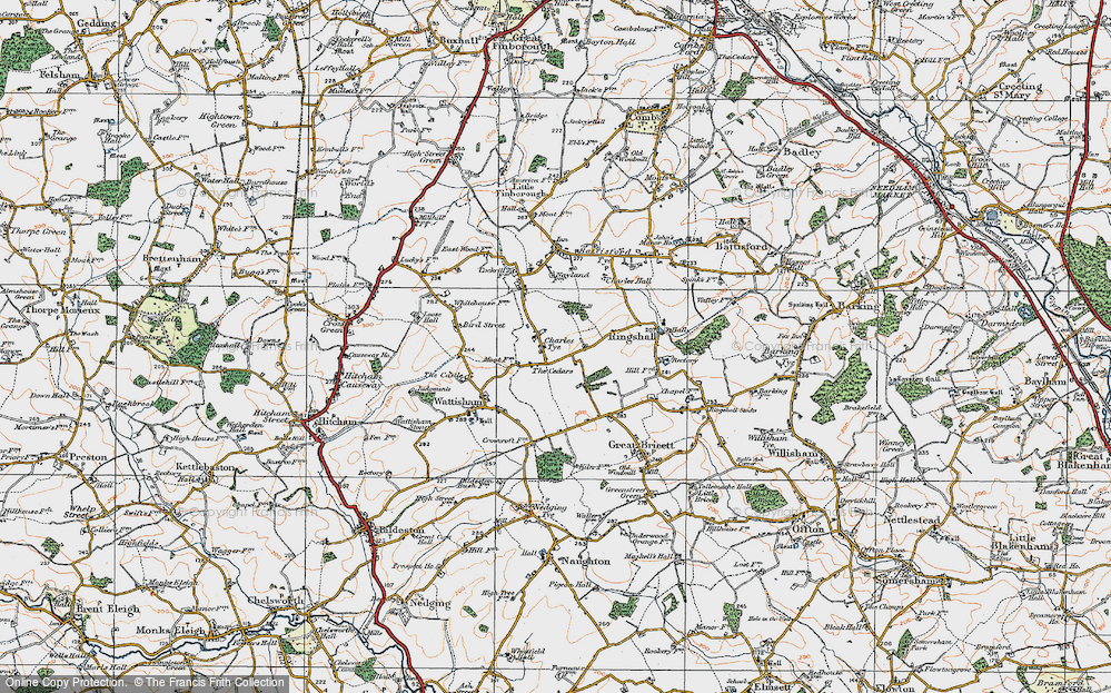 Old Map of Charles Tye, 1921 in 1921