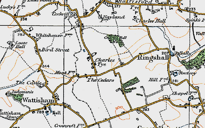 Old map of Charles Tye in 1921