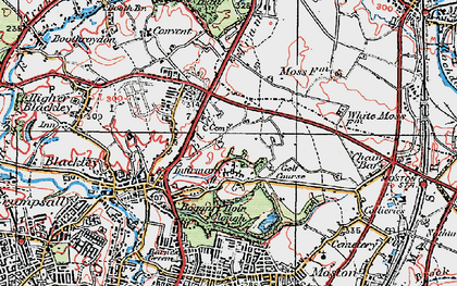 Old map of Charlestown in 1924
