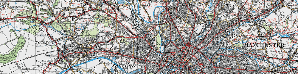 Old map of Charlestown in 1924