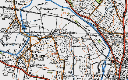 Old map of Charlton in 1919