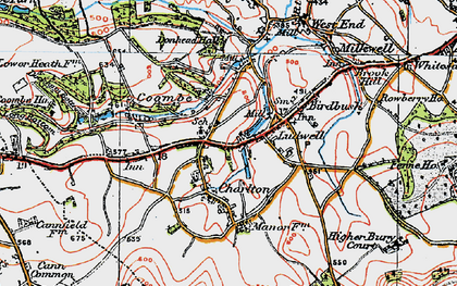Old map of Charlton in 1919