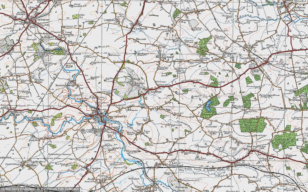 Old Map of Charlton, 1919 in 1919