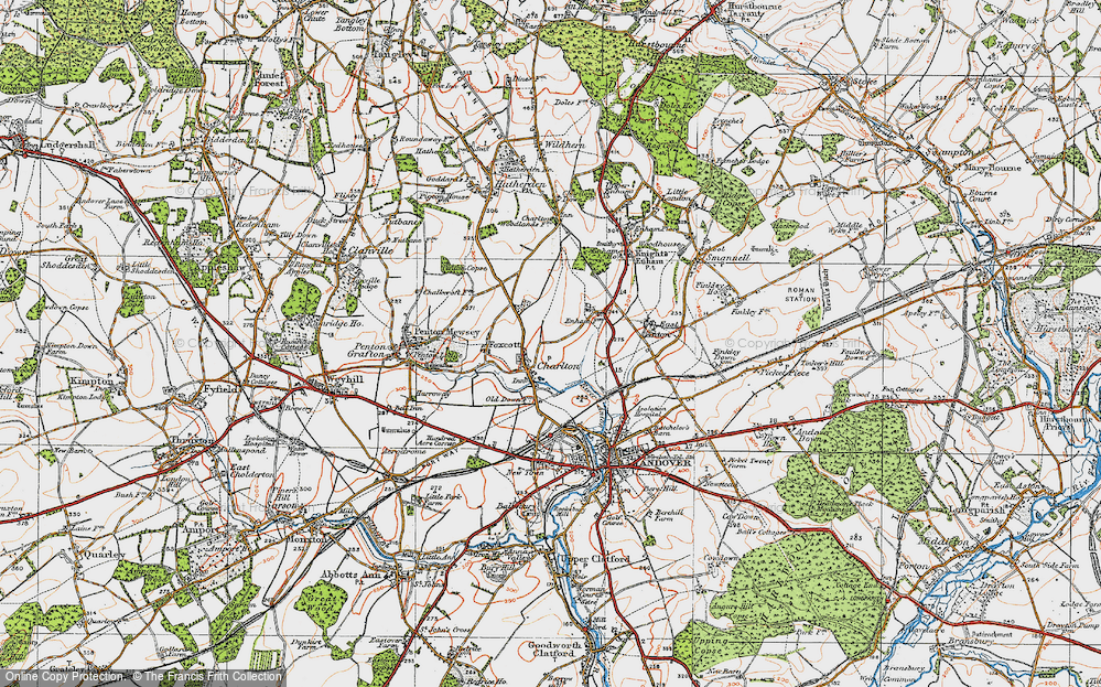 Old Map of Charlton, 1919 in 1919