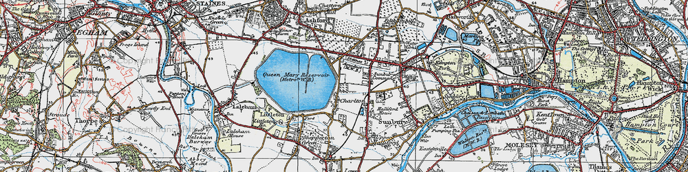 Old map of Charlton in 1920