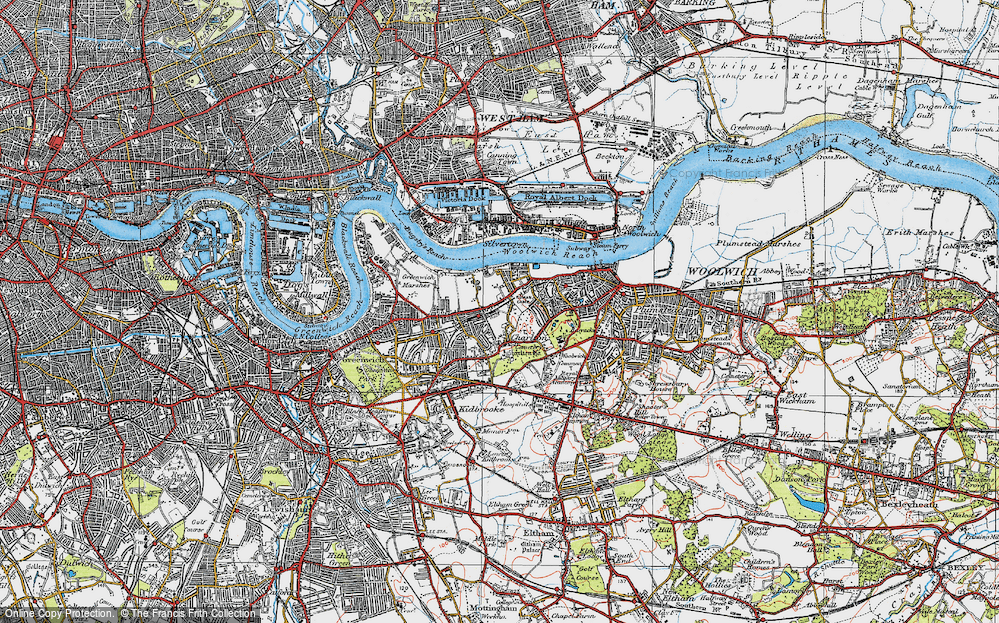 Old Map of Charlton, 1920 in 1920