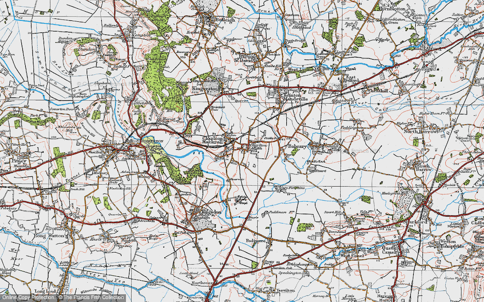 Old Map of Charlton Adam, 1919 in 1919