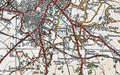 Old map of Charlton Park in 1919