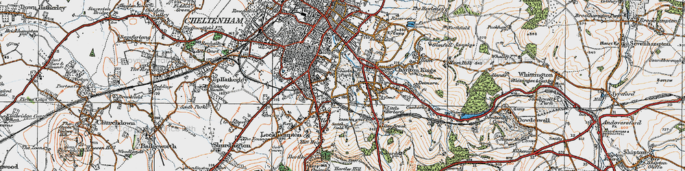 Old map of Charlton Park in 1919