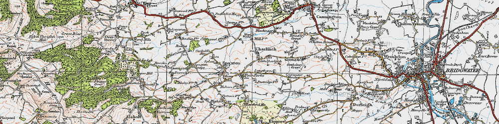 Old map of Ashford Resr in 1919