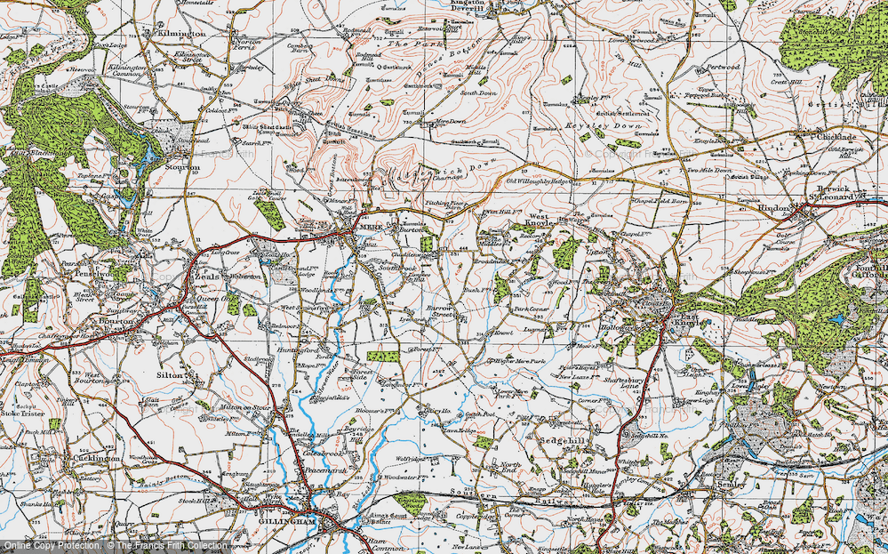 Old Map of Charnage, 1919 in 1919