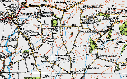 Old map of Charnage in 1919