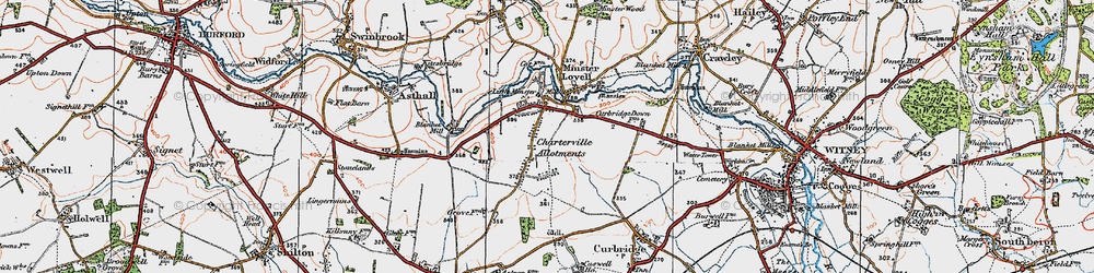 Old map of Charterville Allotments in 1919