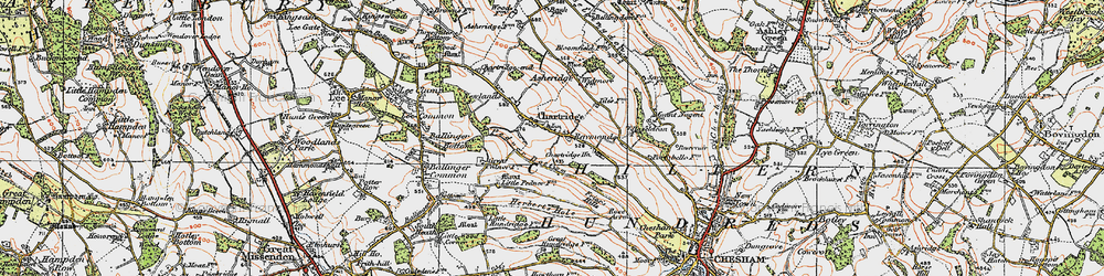 Old map of Chartridge in 1920