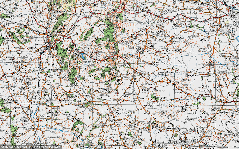 Old Map of Chase End Street, 1920 in 1920