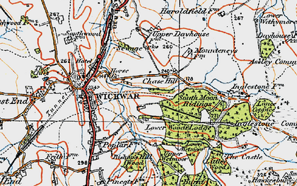 Old map of Chase Hill in 1919