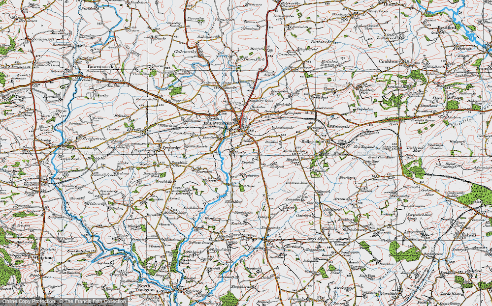 Old Map of Chasty, 1919 in 1919