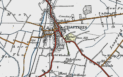 Old map of Chatteris in 1920