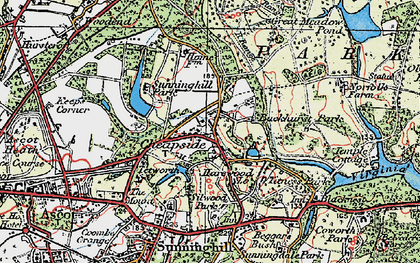 Old map of Cheapside in 1920