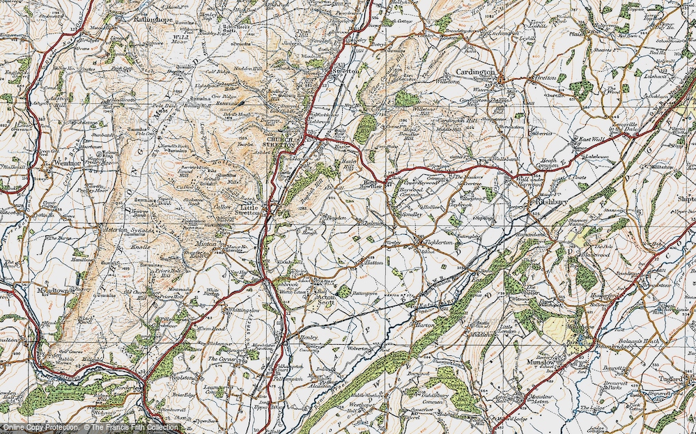 Old Map of Chelmick, 1920 in 1920