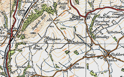 Old map of Chelmick in 1920
