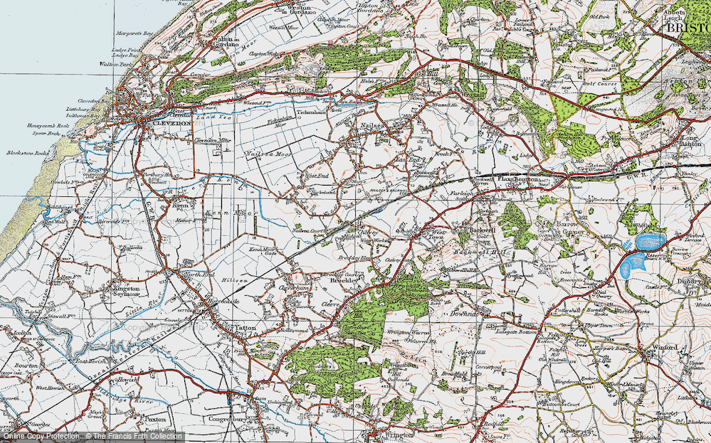Old Map of Chelvey, 1919 in 1919