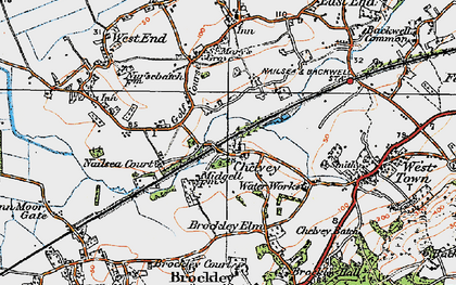 Old map of Chelvey in 1919