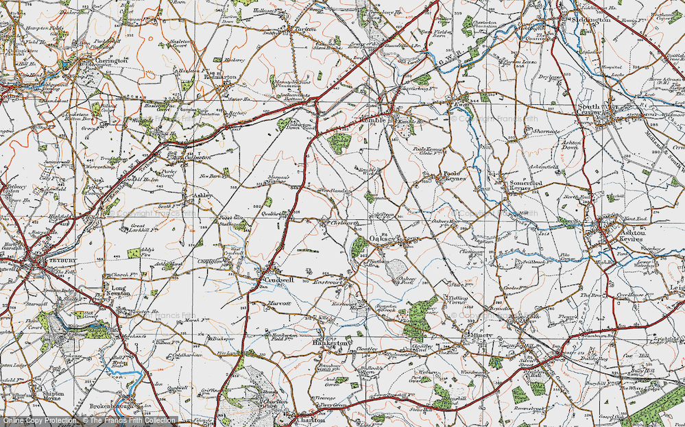 Old Map of Chelworth, 1919 in 1919