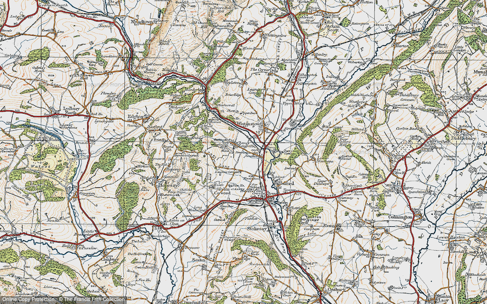 Old Map of Cheney Longville, 1920 in 1920