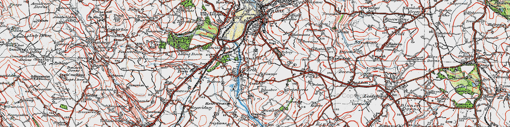 Old map of Chenhalls in 1919