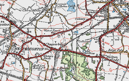 Old map of Chequerbent in 1924