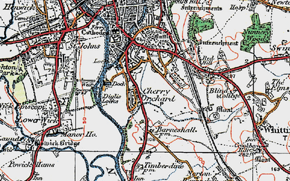 Old map of Cherry Orchard in 1920