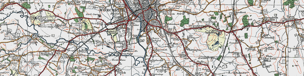 Old map of Cherry Orchard in 1920