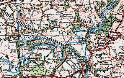 Old map of Cherry Tree in 1923