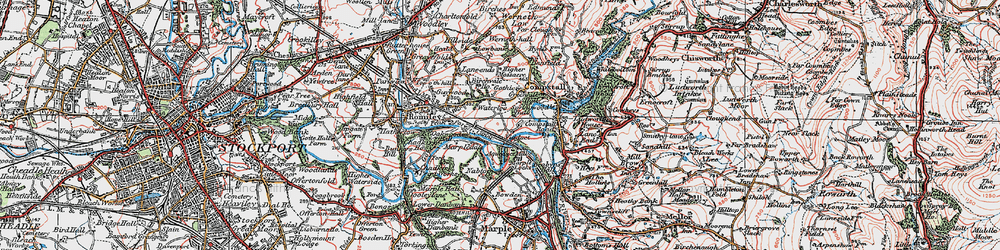 Old map of Cherry Tree in 1923