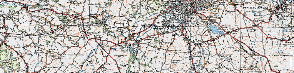 Old map of Cherry Tree in 1924