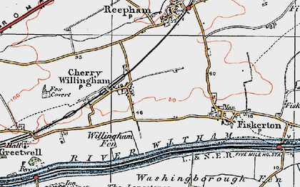 Old map of Cherry Willingham in 1923