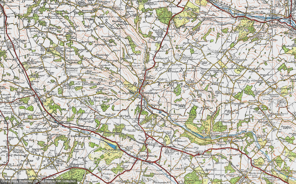 Old Map of Chesham, 1920 in 1920