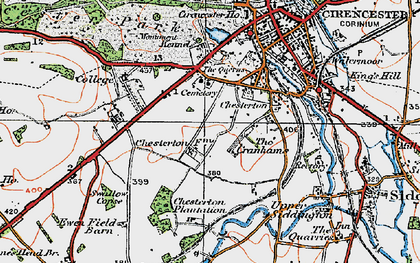 Old map of Chesterton in 1919