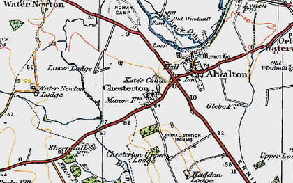 Old map of Chesterton in 1922