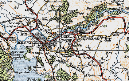 Old map of Chestnut Hill in 1925